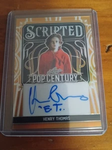 2024 Leaf Metal Pop Century Henry Thomas Scripted E.T. Elliott Auto #1/1 Gold - Bild 1 von 3