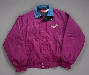 Vintage Nascar Winston Cup Racing Magenta Purple Light Jacket Medium - Picture 1 of 8