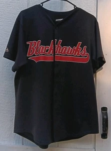Vintage Majestic schwarz "Blackhawks" Baseball leer Trikot Gr. Medium Made in USA - Bild 1 von 6