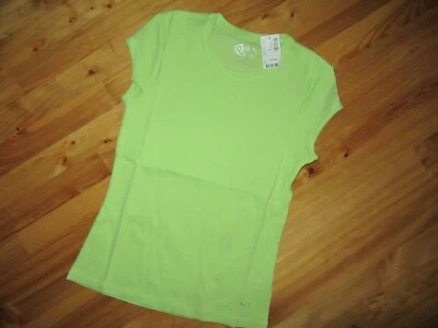  Top Justice Girls 16 verde apio cuello redondo S/S ¡NUEVO CON ETIQUETAS LINDO! Foto 1 de 3