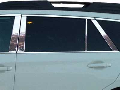 Postes de pilar cromados de acero inoxidable 8 piezas cubiertas de pilar Qaa para Subaru Outback 12-15 Foto 1 de 4