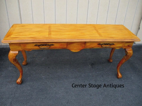 63695  Oak Console Table Server Sideboard Cover