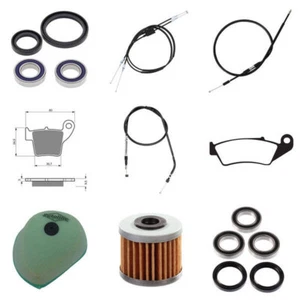 Overhaul Kit (Filter Brake Pads Cables Bearings) Fit HONDA CRF250X 2008 2009 - Picture 1 of 1