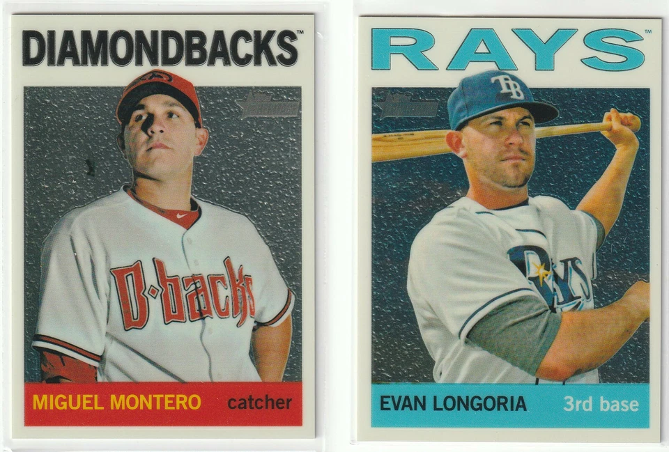 2013-2017 TOPPS HERITAGE CHROME UPICK SYNDERGAARD LONGORIA VERLANDER BERRIOS RC - Image 1 of 4