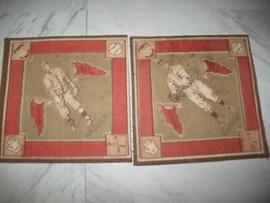 (2) 1914 B18 Blankets Heinie Wagner & Jake Daubert ~Both Brooklyn Dodgers - Picture 1 of 8