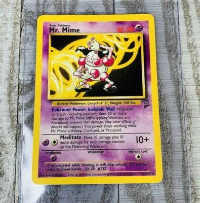Mr Mime 27/130 Base Set 2 NON-HOLO Rare Pokemon Card Very Good+ - Image 1 of 3