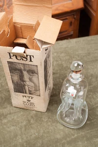 Botella de vidrio pellizcado soplado a mano Holme Gaard con caja (O3L) frasco de jarra nuevo de stock - Imagen 1 de 11