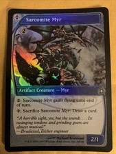 Sarcomite Myr FOIL Future Sight NM Artifact Blue Common MAGIC CARD