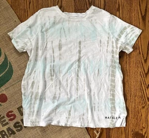 T-Shirt Athleta Donna 1X T-shirt Manica Corta Bianco Cravatta Tintura Atletica Leggera - Foto 1 di 10