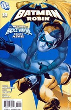 Batman and Robin #10B Clarke 1:25 Variant VF 2010 Stock Image