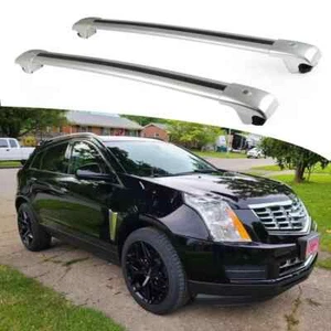 2PCS Cross Bar Roof Rail Fits For Cadillac SRX 2010-2015 Lockable Adjustable - Picture 1 of 7