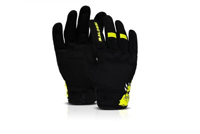 Guanti di mezza stagione m-gloves giallo Malossi omologazione EN 13594 moto - Immagine 1 di 4