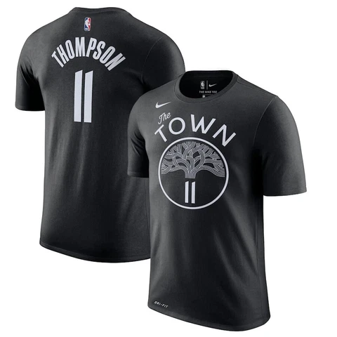 Klay Thompson Golden State Warriors Nike City Edition Name & Number T-Shirt XL Cover