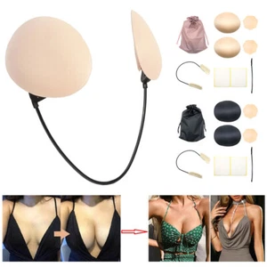Plunge Bra Kit Push Up Frontless Bra Kit Non-Slip Invisible Bra Reusable❁ - Picture 1 of 15