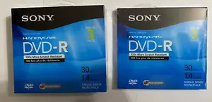NUEVO/SELLADO Sony Handycam DVD-R (4) 30 minutos 1,4 GB disco grabable de una cara - Imagen 1 de 3