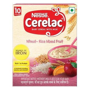 CERELAC Baby Cereal with Milk, Wheat - Rice Mixed Fruit, From 10 to 24 Months - Picture 1 of 1