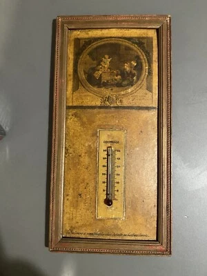 Ancien petit thermomètre «Trumeau» Montmartre Le petit prédicateur vintage - Photo 1/4