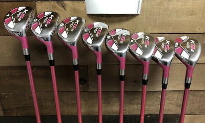 DEMO Pink Majek Golf Clubs Senior Ladies Womens ALL Hybrid Set # 4-SW 96-M7LB - Image 1 of 4