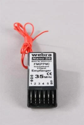 Webra 20251/351 Nano S6 Empfaenger FM 35MHz - Bild 1 von 2