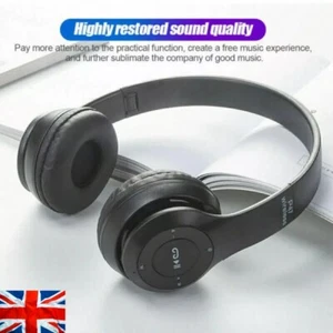 Bluetooth Headphones Over Ear Noise Cancelling Playtime Wireless Headphones - Picture 1 of 20