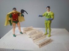ðŸ¦‡ Lot Complete Super Powers Robin vs The Riddler Vintage 1989 Dc Toy Biz Batman