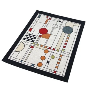Art Glass Window Circle Study Tapestry Placemat - 17.5"x13.5" - Picture 1 of 3