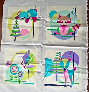 Mid-Century Modern By Color Principle Henry Glass Quilt Block Panel Fabric - Picture 1 of 7