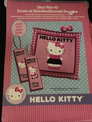 Hello Kitty Creative Decor Pillow Kit Cut and Sew Kit Sanrio 2012 - Image 1 of 4