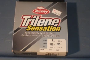 1 - 330 YD PACK BERKLEY TRILENE SENSATION HOCHEMPFINDLICH 4 PFUND TEST KLAR - Bild 1 von 1