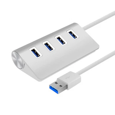 4-Port USB 3.0  Aluminum Hub 5Gbps High Speed Adapter Convertor For PC/Laptop G - Image 1 of 4