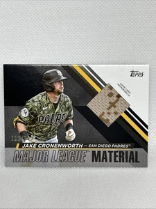 Jake Cronenworth 2024 Topps Series 2 Major League Materials Black /199 #MLM2-JCR - Bild 1 von 3