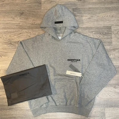 Fear of God Essentials Hoodie Dark Grey Oatmeal - ALL SIZES - SMALL MEDIUM LARGE - Image 1 of 4