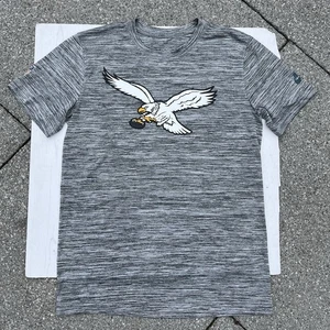Nike Dri-Fit Grey Marl NFL Philadelphia Eagles Sideline Velocity Tshirt Size S - Picture 1 of 12