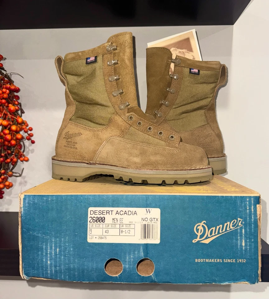 Bota de Combate Militar Danner Desert Acadia 26000 No GTX Hombres Talla 9EE *Nueva* Foto 1 de 4