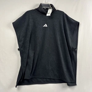 Adidas Baloncesto Poncho Chaqueta Talla L Negro Informal Atlético NUEVO - Imagen 1 de 11