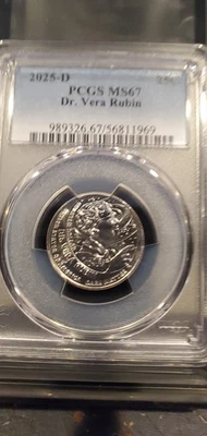 Superb! 2025-D PCGS MS67 Dr. Vera Rubin Women's Quarter - Image 1 of 2
