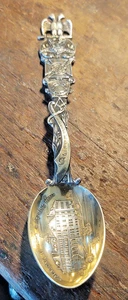 Großer verzierter Sterling Silber Souvenir Löffel 1902 San Francisco Freimaurer 26 Gramm - Bild 1 von 5