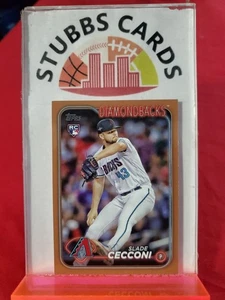 2024 Topps Gold #649 Slade Cecconi Serial #0557/2024 - Picture 1 of 2