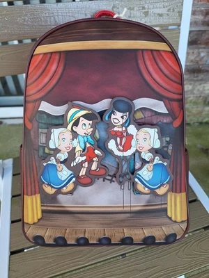 Mochila Disney Loungefly Pinnichio Marioneta TOTALMENTE NUEVA Caja Almuerzo Exclusiva Foto 1 de 3