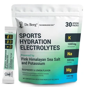 Dr. Berg Sports Hydration Electrolytes Powder w/More Salt (Pink Himalayan) - ... - Picture 1 of 7