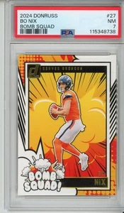2024 Panini Donruss - Bomb Squad Bo Nix #27 (RC) - Picture 1 of 2