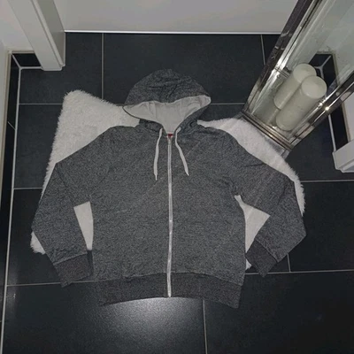 Sweatjacke H&M leicht gefüttert meliert M40 42 Kapuzenpullover Hoodie TopZustand - Bild 1 von 4