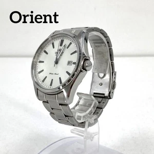 ORIENT Automatic White Dial Date Analog Men's Watch ER2D-CO-B CA in Operation - Picture 1 of 10
