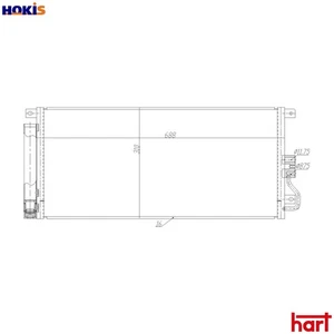 CONDENSER AIR CONDITIONING 631 261 FOR CHEVROLET OPEL MOKKA/X LUD 1.7L 4cyl TRAX - Picture 1 of 9