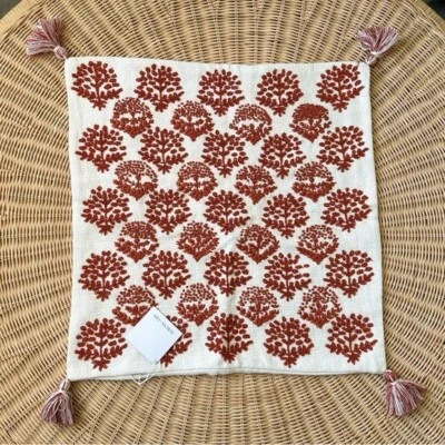 NEW Serena & Lily Oakview Pillow Cover (22” SQ)-Terracotta - Image 1 of 3