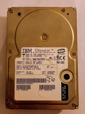 Festplatte IBM ICS35L036UWD210-0 36GB SCSI 68pol ULTRA 160 - Bild 1 von 2