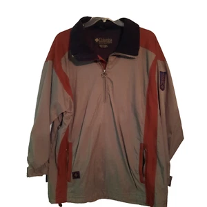 Columbia Convert Jacket Men's Large 1/4 Zip Lined Canvas - Picture 1 of 7
