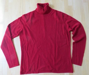 SUÉTER TEJIDO CUELLO ALTO CACHEMIR ROJO JERSEY EL DAWS S Pecho 38 - Imagen 1 de 5