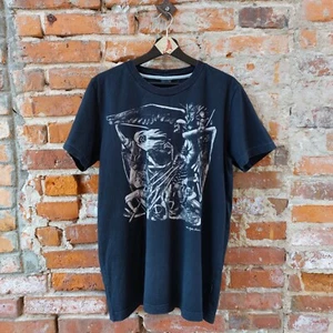 Camiseta Viking Estampado Gráfico En Negro Cuello Redondo Manga Corta Colección R Hombres XL - Imagen 1 de 4