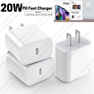 3Pack 20W USB-C Fast Wall Charger Power Adapter PD Block For iPhone 14 13 12 Pro - Picture 1 of 14